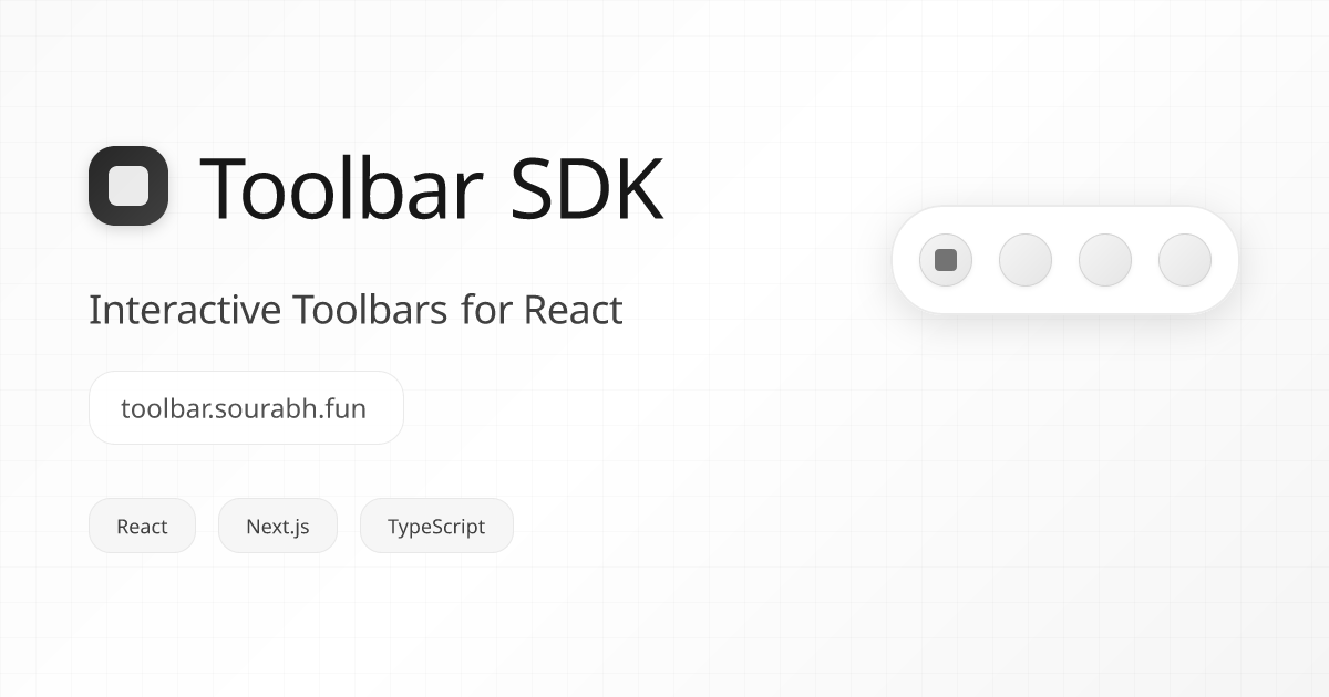 Toolbar SDK